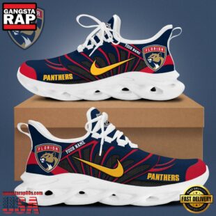 NHL Florida Panthers Hockey Logo Custom Name Max Soul Shoes