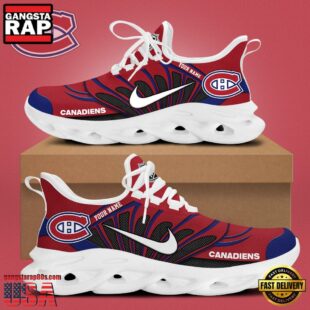 NHL Montreal Canadiens Hockey Logo Custom Name Max Soul Shoes