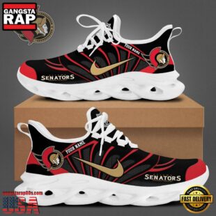NHL Ottawa Senators Hockey Logo Custom Name Max Soul Shoes