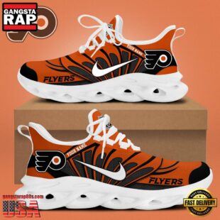 NHL Philadelphia Flyers Hockey Logo Custom Name Max Soul Shoes