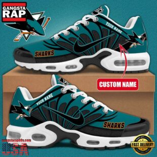 NHL San Jose Sharks Hockey Logo Custom Name Air Max Plus Shoes