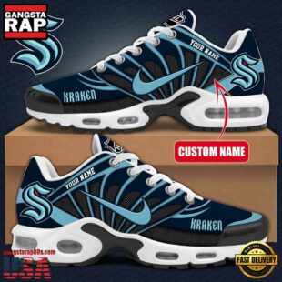 NHL Seattle Kraken Hockey Logo Custom Name Air Max Plus Shoes