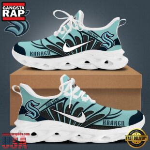 NHL Seattle Kraken Hockey Logo Custom Name Max Soul Shoes