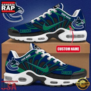 NHL Vancouver Canucks Hockey Logo Custom Name Air Max Plus Shoes