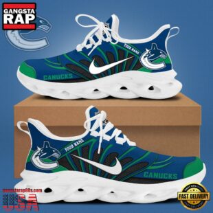 NHL Vancouver Canucks Hockey Logo Custom Name Max Soul Shoes