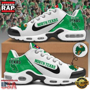 North Texas Football Mascot Symbol Custom Air Max Plus Shoes