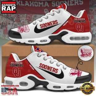 Oklahoma Sooners Football Mascot Symbol Custom Air Max Plus Shoes