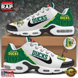 Oregon Ducks Football Mascot Symbol Custom Air Max Plus Shoes