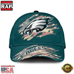 Philadelphia Eagles American Flag Baseball Cap