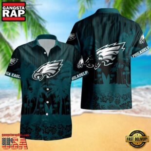 Philadelphia Eagles Palm Tree Garden Pattern Hawaii Shirt