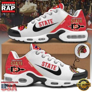 San Diego State Athletics Football Mascot Symbol Custom Air Max Plus Shoes