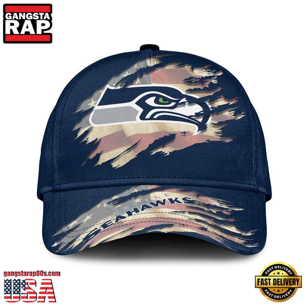 NFL Seattle Seahawks American Flag Baseball Cap Snapback Hats NFL Seattle Seahawks American Flag Baseball Cap Snapback Hats