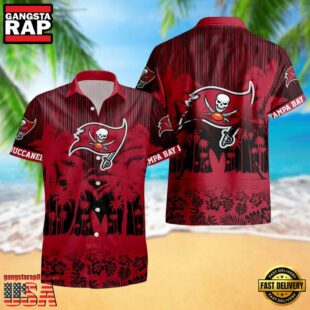 Tampa Bay Buccaneers Palm Tree Garden Pattern Hawaii Shirt