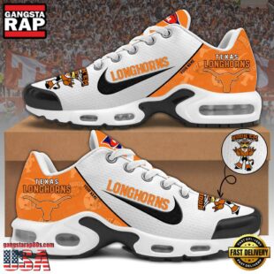 Texas Longhorns Football Mascot Symbol Custom Air Max Plus Shoes