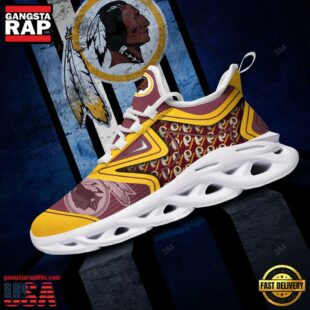 Washington Redskins NFL Team Max Soul Shoes Mean Gift For Fans