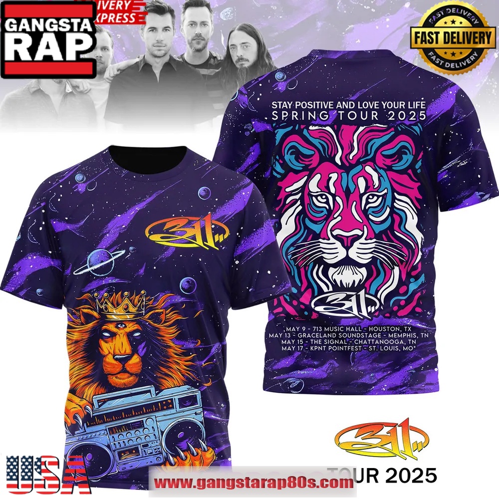 311 Spring Tour 2025 Special Unisex T Shirt 311 Spring Tour 2025 Special Unisex T Shirt
