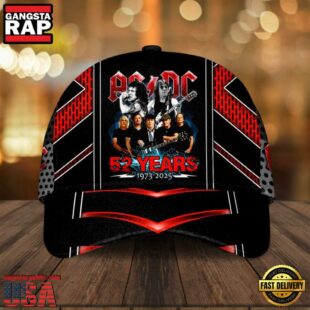 ACDC 52 Years Rock Music Thanks You For The Memories Cap