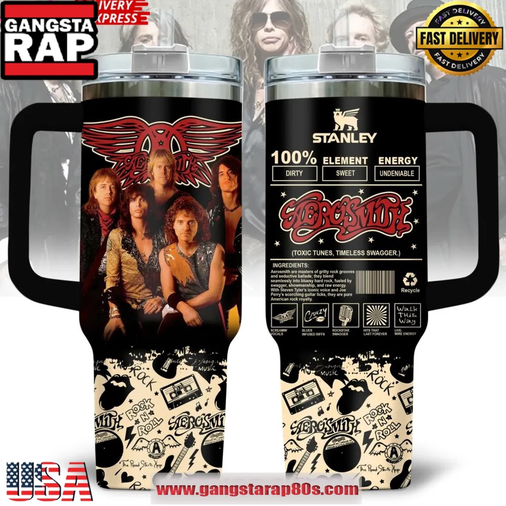 Aerosmith Rock ‘n Roll Swagger Special Stanley Tumbler 40oz Aerosmith Rock ‘n Roll Swagger Special Stanley Tumbler 40oz