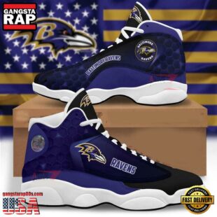 Baltimore Ravens NFL Air Jordan 13 Shoes Gift For Men Women