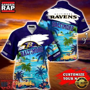 Baltimore Ravens NFL Personalized Hawaiian Shirt