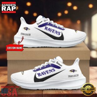 Baltimore Ravens Running Shoes Custom Your Name