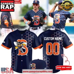Binghamton Rumble Ponies B-Mets Night On-Field Baseball Jersey
