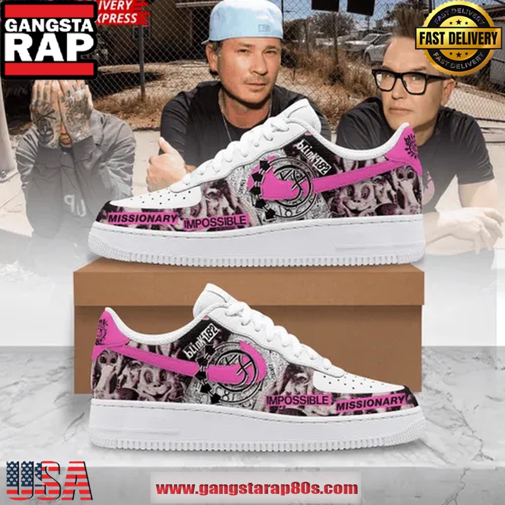 Blink-182 Impossible Missionary Special Air Force 1 Sneakers Shoes Blink-182 Impossible Missionary Special Air Force 1 Sneakers Shoes