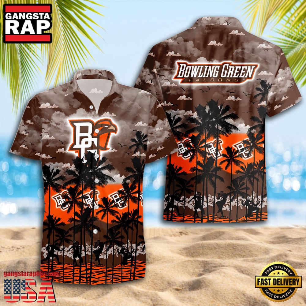 Bowling Green Falcons Style Hot Summer Aloha Hawaiian Shirt Bowling Green Falcons Style Hot Summer Aloha Hawaiian Shirt