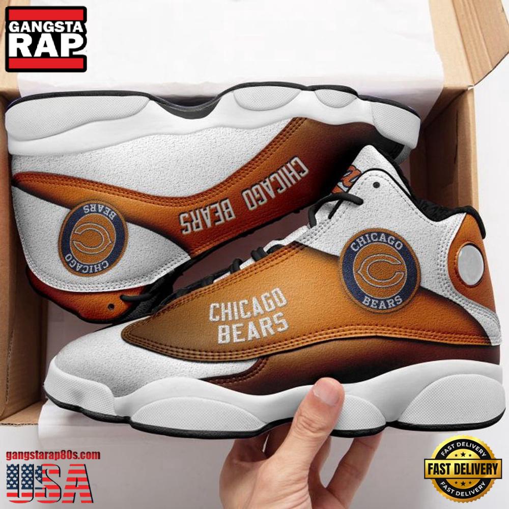 NFL Chicago Bears Football New Design Air Jordan 13 Running Sneakers Shoes NFL Chicago Bears Football New Design Air Jordan 13 Running Sneakers Shoes