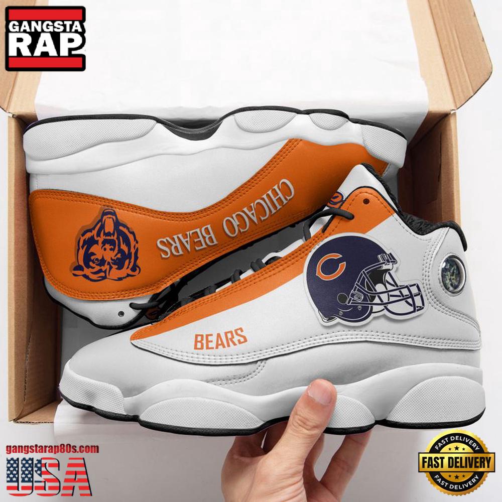 NFL Chicago Bears Team New Design Air Jordan 13 Running Sneakers Shoes NFL Chicago Bears Team New Design Air Jordan 13 Running Sneakers Shoes