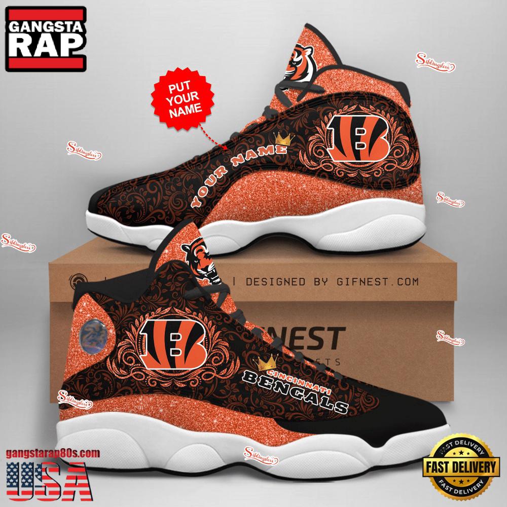 NFL Cincinnati Bengals Team New Design Air Jordan 13 Running Sneakers Shoes For Fans NFL Cincinnati Bengals Team New Design Air Jordan 13 Running Sneakers Shoes For Fans