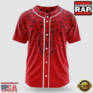Cincinnati Reds Paisley Pattern MLB Baseball Jersey