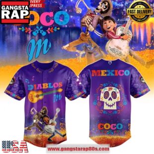 Coco x Diablos Rojos del M?xico Special Edition Baseball Jersey