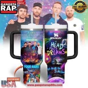 Coldplay Music of the Spheres 2025 Custom Stanley Tumbler 40oz