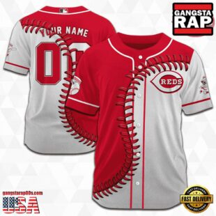 Custom Name And Number Cincinnati Reds MLB Baseball Jersey