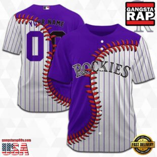 Custom Name And Number Colorado Rockies MLB Baseball Jersey