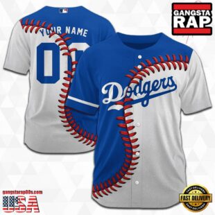 Custom Name And Number Los Angeles Dodgers MLB Baseball Jersey