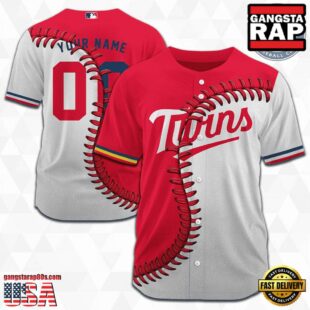 Custom Name And Number Minnesota Twins MLB Baseball Jersey