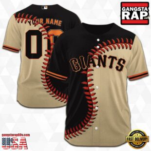 Custom Name And Number San Francisco Giants MLB Baseball Jersey