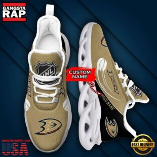 Custom Name NHL Anaheim Ducks Sport Max Soul Shoes