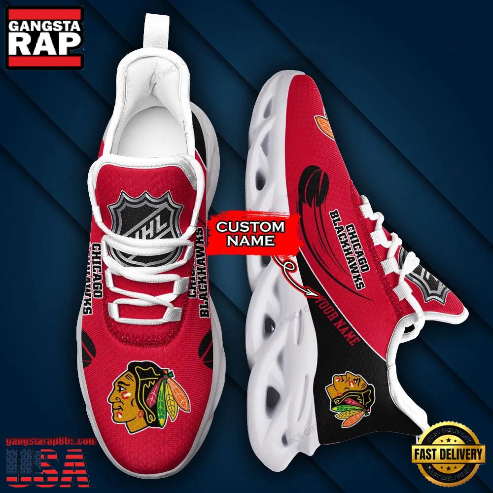 NHL Custom Name Chicago Blackhawks Team Sport Max Soul Shoes NHL Custom Name Chicago Blackhawks Team Sport Max Soul Shoes