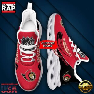 Custom Name NHL Ottawa Senators Team Sport Max Soul Shoes