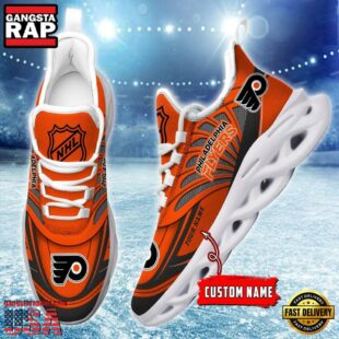 Custom Name NHL Philadelphia Flyers Team Max Soul Shoes