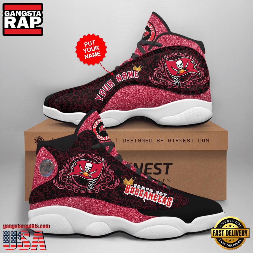 NFL Custom Name Tampa Bay Buccaneers New Design Air Jordan 13 Running Sneakers For Men Women NFL Custom Name Tampa Bay Buccaneers New Design Air Jordan 13 Running Sneakers For Men Women