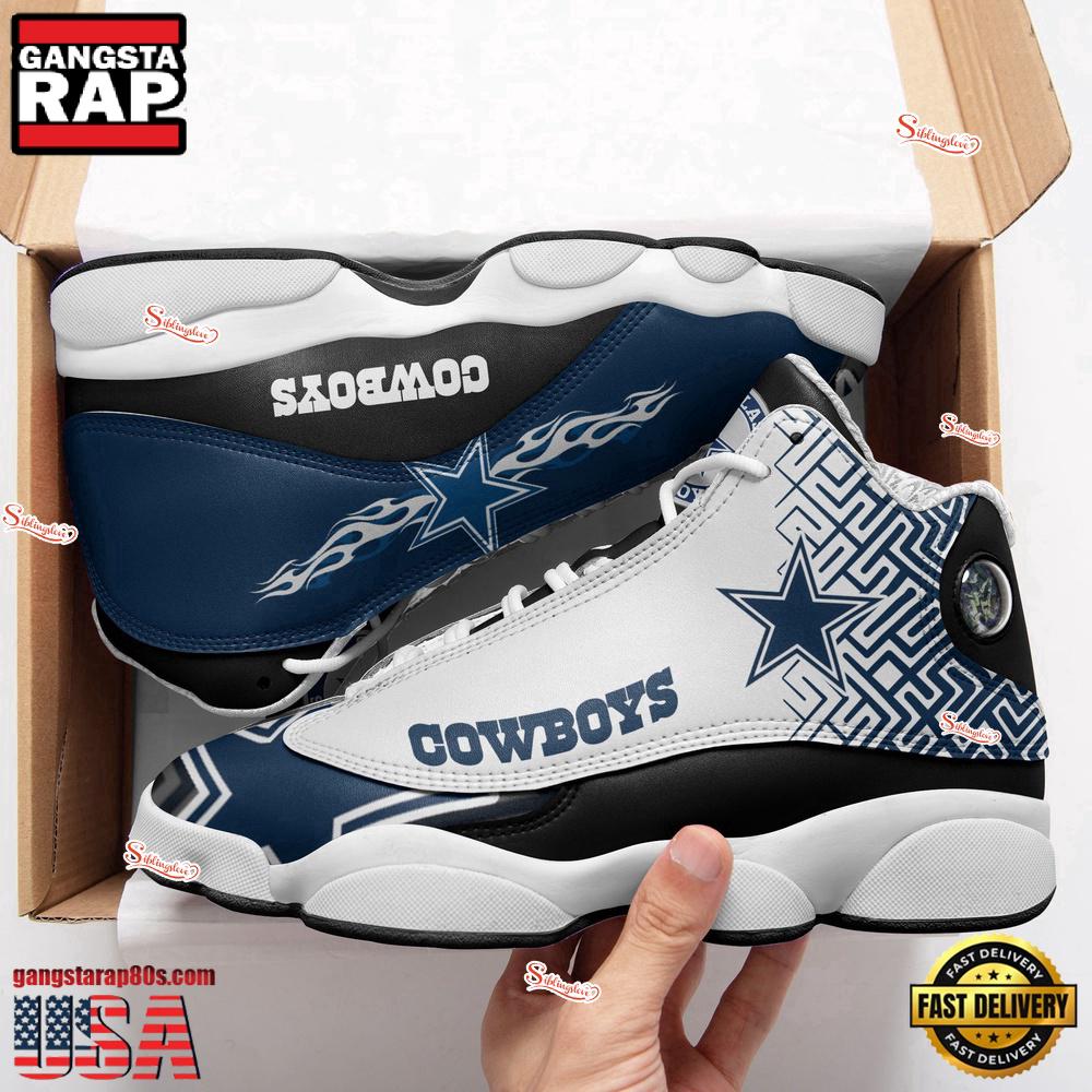 NFL Dallas Cowboys New Design Air Jordan 13 Running Sneakers Shoes For Fans NFL Dallas Cowboys New Design Air Jordan 13 Running Sneakers Shoes For Fans