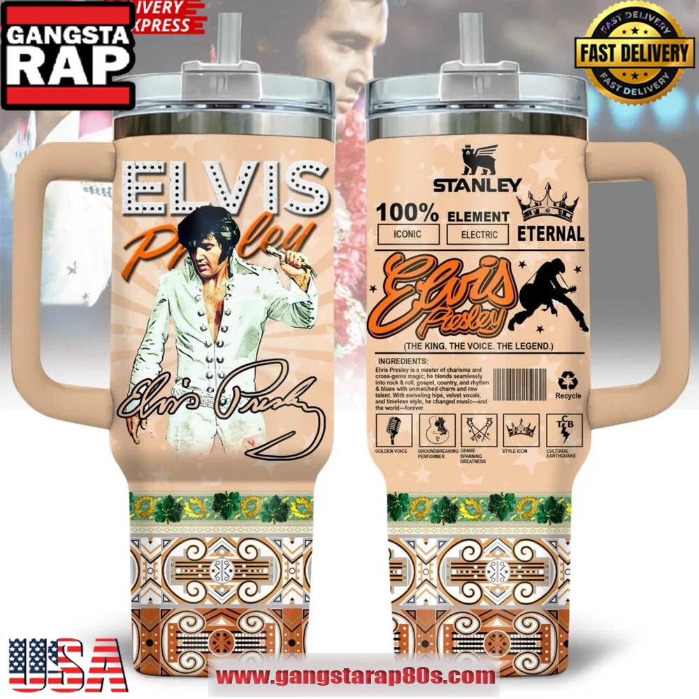 Elvis Presley The King Tribute Special Stanley Tumbler 40oz Elvis Presley The King Tribute Special Stanley Tumbler 40oz