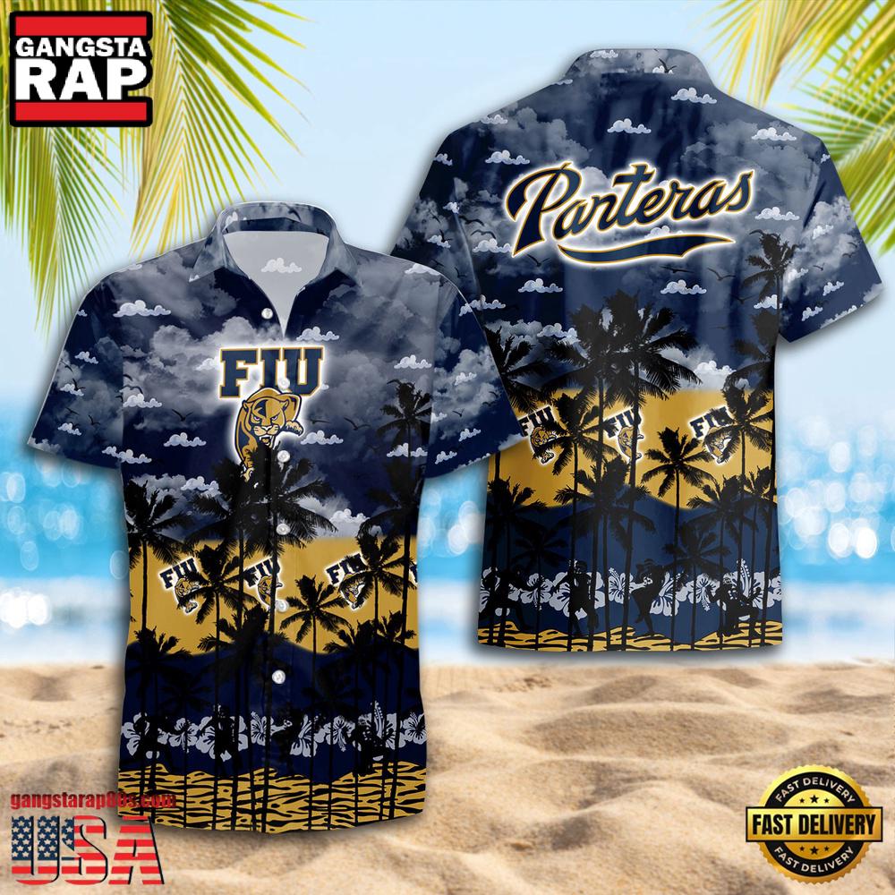 FIU Panthers Style Hot Summer Aloha Hawaiian Shirt FIU Panthers Style Hot Summer Aloha Hawaiian Shirt