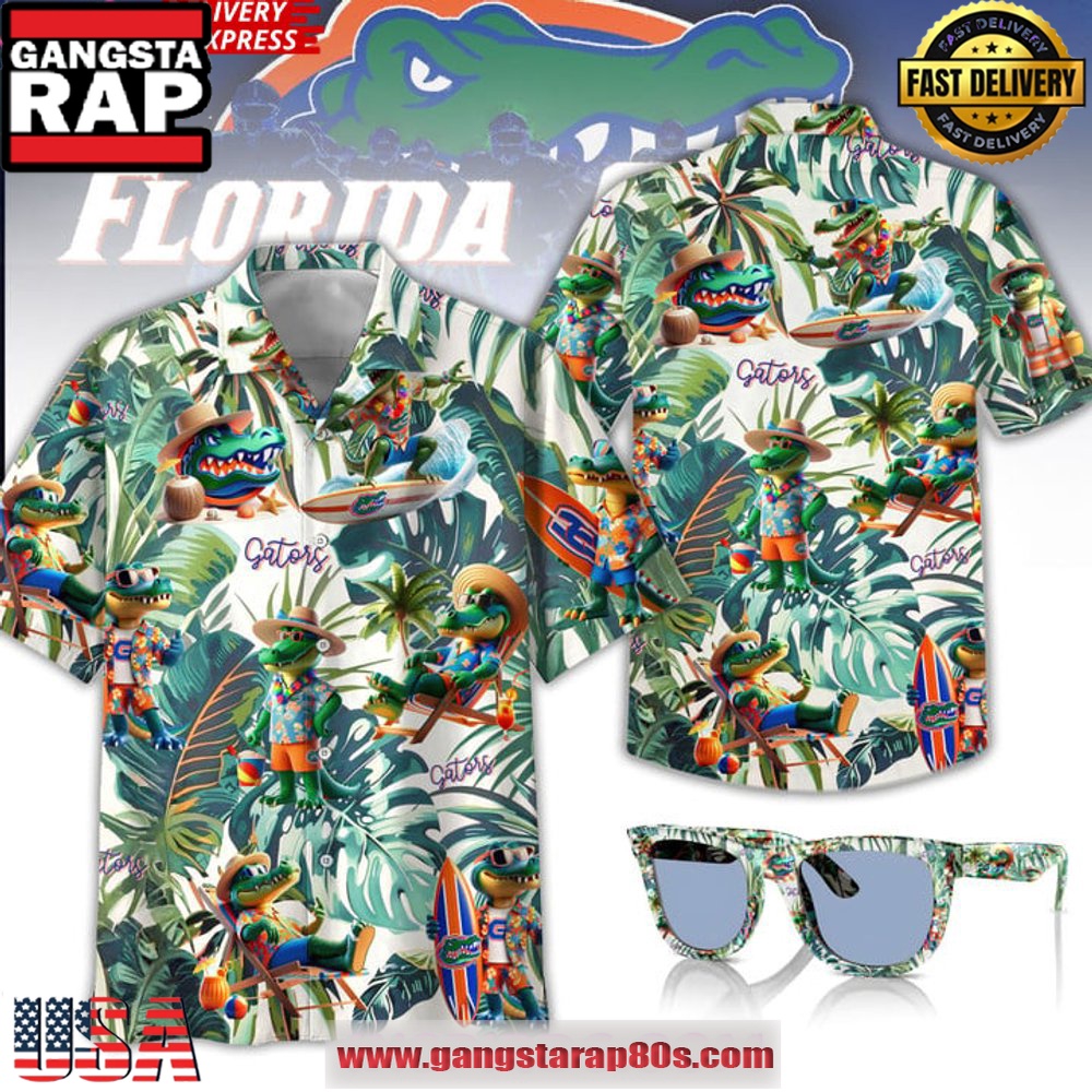 Florida Gators Tropical Special Hawaiian Shir Florida Gators Tropical Special Hawaiian Shir