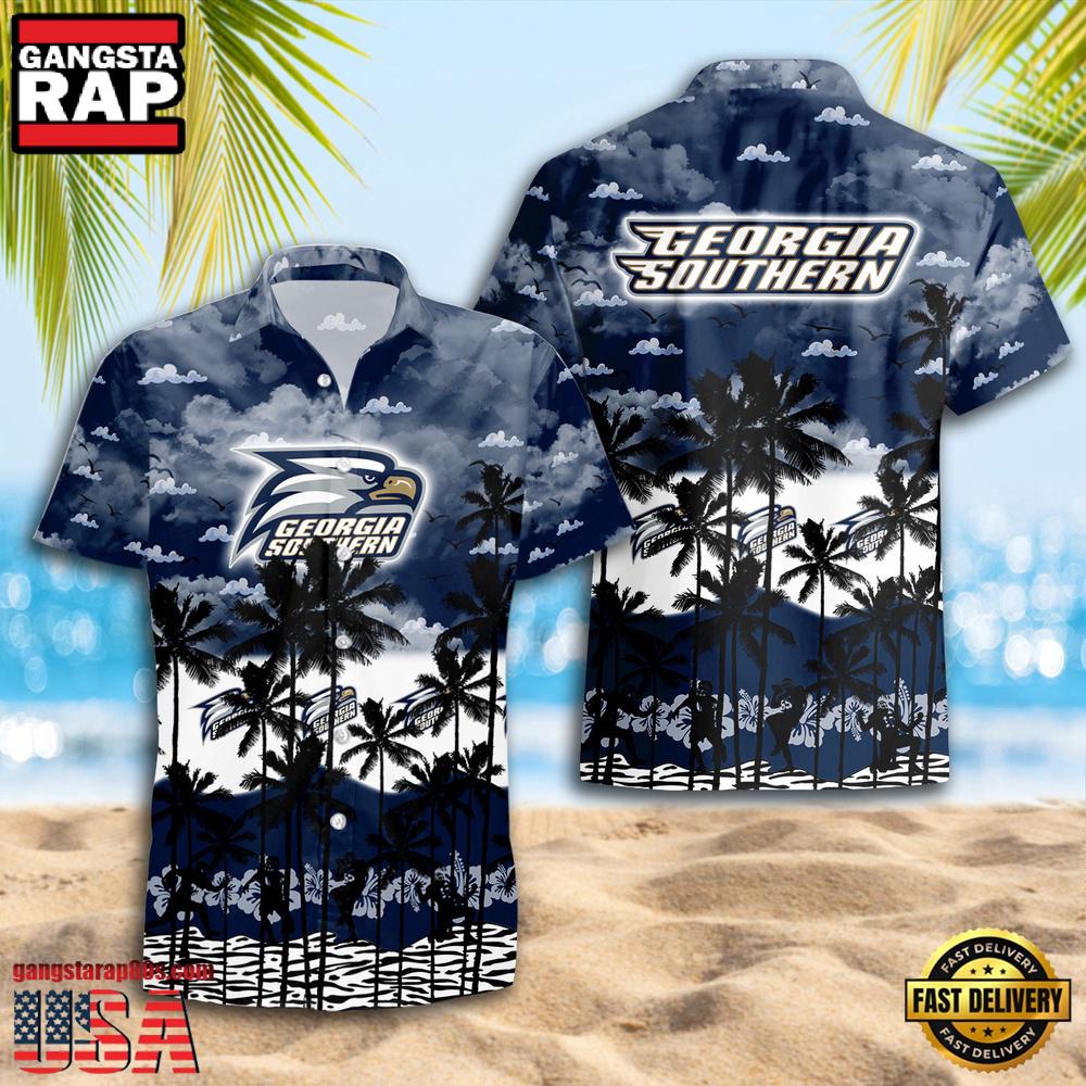 Georgia Southern Eagles Style Hot Summer Aloha Hawaiian Shirt Georgia Southern Eagles Style Hot Summer Aloha Hawaiian Shirt