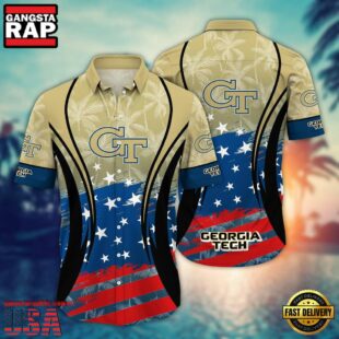 Georgia Tech Yellow Jackets MLB Team Hawaiian Shirt Gift For Fans